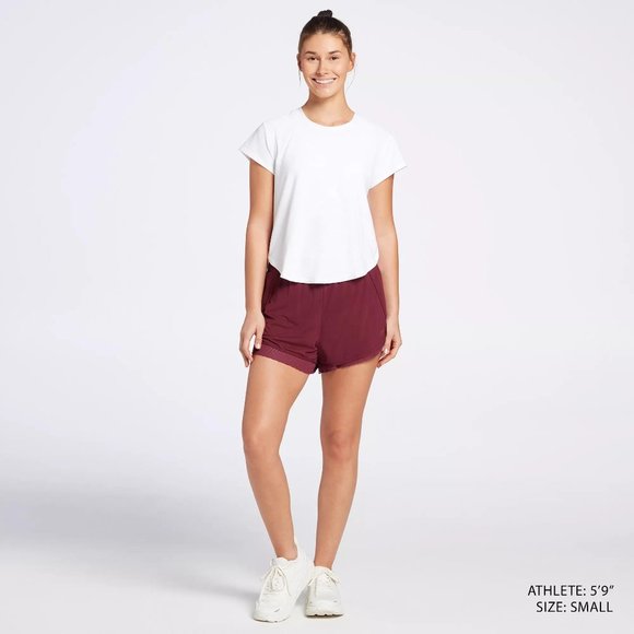 NWT CALIA Women's Mixed Mesh Shorts - Picture 4 of 5